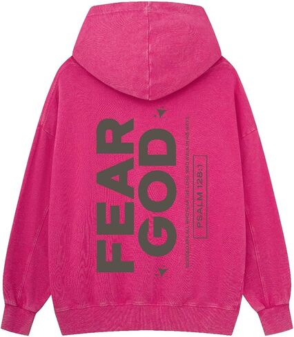 Graphic Hoodies for Men Women Unisex Washed Hoodie Oversized Sweatshirt Fear God in Saudi Arabia