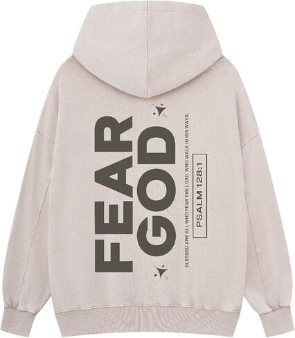 Graphic Hoodies for Men Women Unisex Washed Hoodie Oversized Sweatshirt Fear God in Saudi Arabia