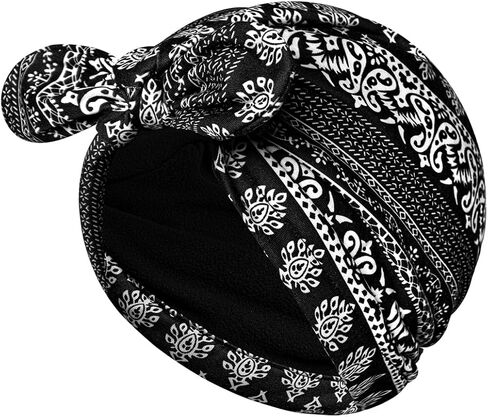 Bohend Winter Turban Beanie Caps Boho Polar Fleece Headwear Sleep Workout Head Wrap for Women Men in Saudi Arabia
