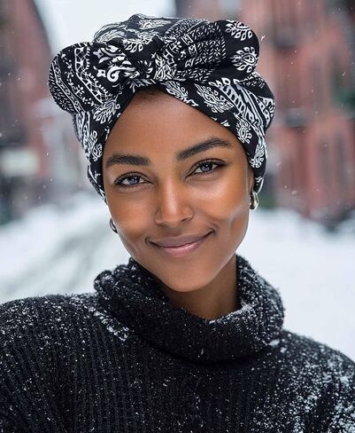 Bohend Winter Turban Beanie Caps Boho Polar Fleece Headwear Sleep Workout Head Wrap for Women Men in Saudi Arabia