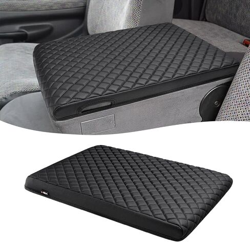 KBH Center Console Armrest Cover for Dodge Ram 1500 2500 3500 1994-2001, 19"x15" Jump Seat, Vinyl Leather Interior Accessories, Anti-Scratch, Black in Kuwait
