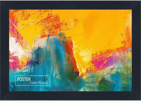 إطار صورة Palooza مقاس 19 × 24 باللون الأسود مقاس 1 1/8 بوصة من الخشب الصلب - أكريليك بالأشعة فوق البنفسجية، ودعامة من الإسفنج، وأدوات تعليق متضمنة! in Kuwait