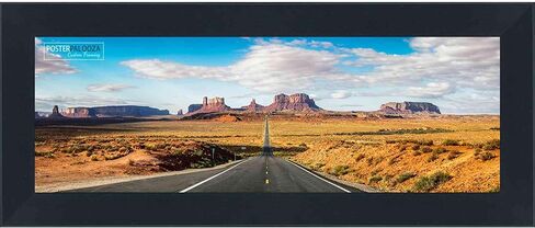 إطار صورة Palooza مقاس 19 × 24 باللون الأسود مقاس 1 1/8 بوصة من الخشب الصلب - أكريليك بالأشعة فوق البنفسجية، ودعامة من الإسفنج، وأدوات تعليق متضمنة! in Kuwait
