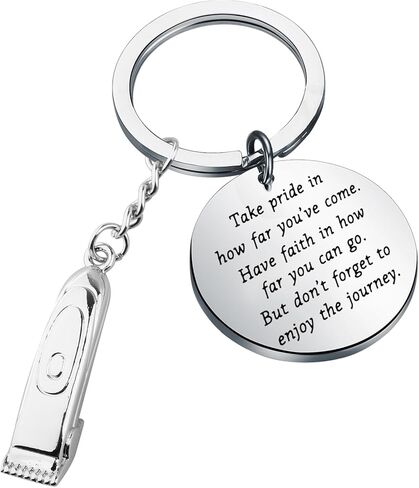 FUSTMW Hair Clipper Keychain Stylist Gifts Barber Gifts Hairdresser Jewelry Gift for Barber Shop Hair Trimmer Keychain in Saudi Arabia