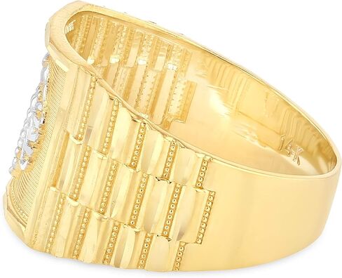 Ioka - 14K Solid Yellow Gold 14MM Scorpion Men's Ring in Saudi Arabia