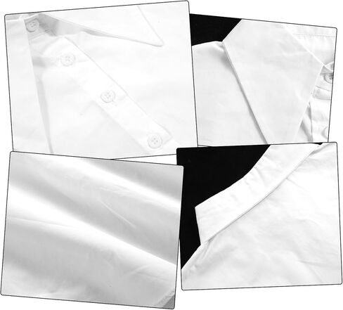 Detachable Fake Collar White Collar Shirt for Women - Elegant Faux Collars with Pointed Design in Saudi Arabia