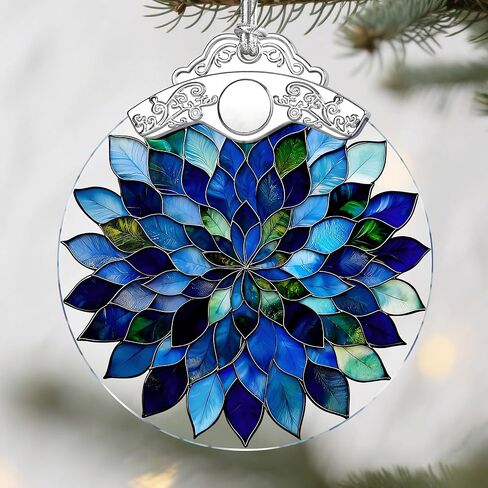 Paw Print Christmas Ornament - Sun Catcher and Tree Decorations - Gifts for Pet Lovers in Saudi Arabia