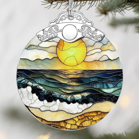 Paw Print Christmas Ornament - Sun Catcher and Tree Decorations - Gifts for Pet Lovers in Saudi Arabia