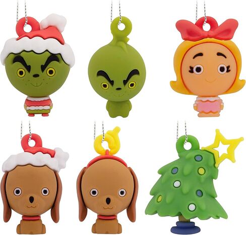 Hallmark Dr. Seuss's How The Grinch Stole Christmas! Mini Christmas Tree Topper and Ornaments, Set of 5 in Saudi Arabia