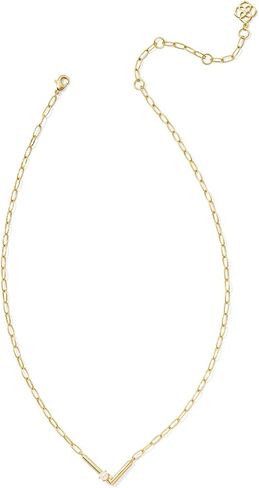 Kendra Scott Womens Pearl Letter L Short Pendant Necklace Gold White Pearl One Size in Saudi Arabia