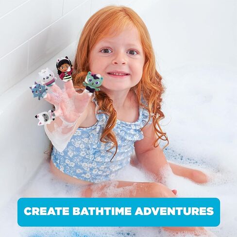 NBC Universal Gabby's Dollhouse Bath Finger Puppets ، 10 PC - Party Favors ، Educational ، Toys Bath ، وقت القصة ، ألعاب الشاطئ ، وقت اللعب ، Stocking Stuffer in Kuwait