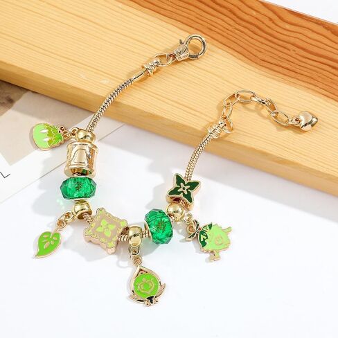 Anime Jewellery Bracelet for Women Gamer - Metal Gemstone Bracelets Jewellery Bracelets Gift Box for Game Fan Collection Girls Men Gifts in Saudi Arabia
