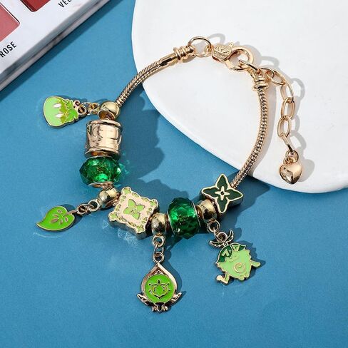 Anime Jewellery Bracelet for Women Gamer - Metal Gemstone Bracelets Jewellery Bracelets Gift Box for Game Fan Collection Girls Men Gifts in Saudi Arabia