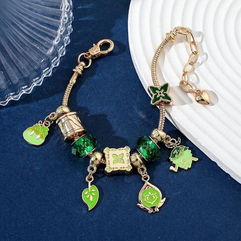 Anime Jewellery Bracelet for Women Gamer - Metal Gemstone Bracelets Jewellery Bracelets Gift Box for Game Fan Collection Girls Men Gifts in Saudi Arabia