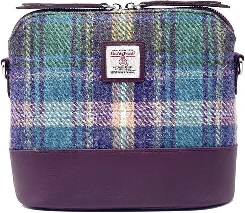 Harris Tweed Women’s Square Shoulder Country Green Designed Bag – Handwoven Wool from Scotland in Saudi Arabia