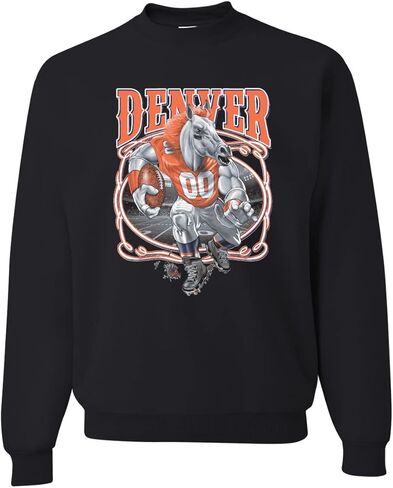 Wild Bobby Denver Fan | DEN Fantasy Football Sports Unisex Crewneck Graphic Sweatshirt in Saudi Arabia