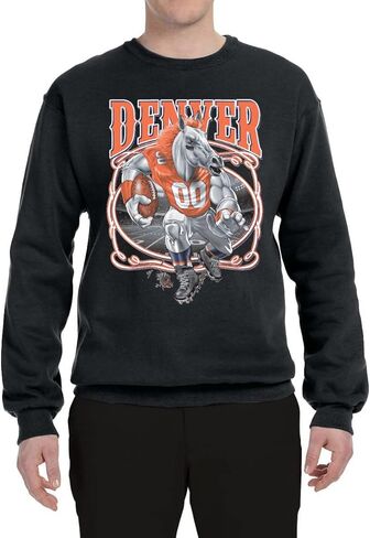 Wild Bobby Denver Fan | DEN Fantasy Football Sports Unisex Crewneck Graphic Sweatshirt in Saudi Arabia