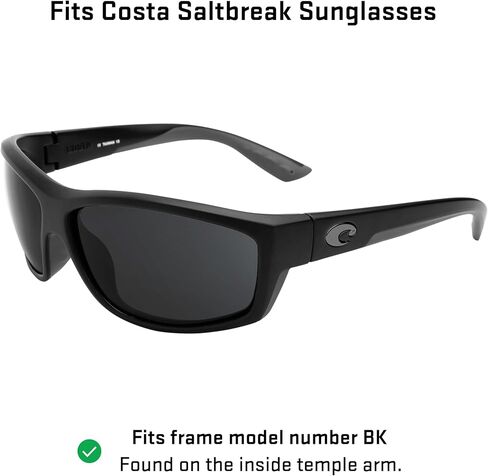 Revant Replacement Lenses for Costa Saltbreak BK Sunglasses - Elite Polarized Mirrored Black Chrome in Saudi Arabia