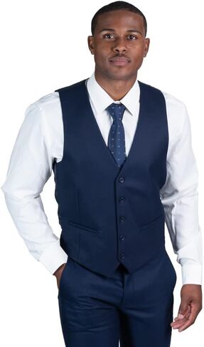 AZAR MAN Men's Slim Fit Dress Suit Vest 5 Button Adjustable Back Strap in Saudi Arabia