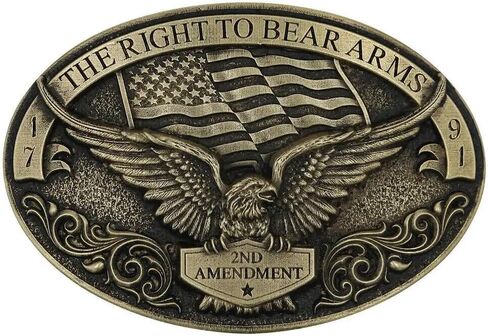 Montana Silversmiths 2nd Amendment Heritage Attitude Buckle in Saudi Arabia