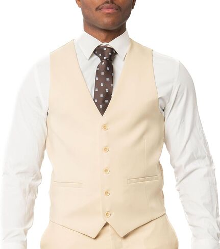 AZAR MAN Men's Slim Fit Dress Suit Vest 5 Button Adjustable Back Strap in Saudi Arabia