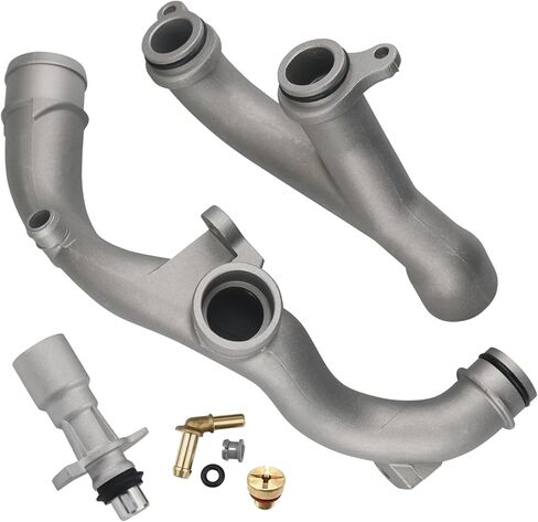 Upgraded Aluminum Thermostat Top Crossover Hose Coolant Pipe Compatible with Land Rover Range Rover Sport LR4,Jaguar XF XJ XE 3.0L V6/5.0L V8 Replaces LR092992 LR090630 AJ813917 C2Z28536 in Saudi Arabia