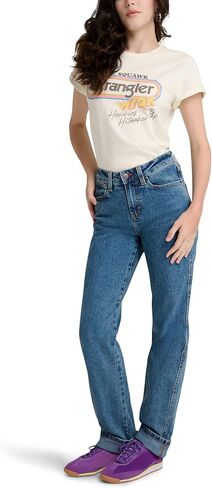 Wrangler Womens X Stranger Things مرحبًا بك في تي شيرت Upside Down Ringer in Kuwait