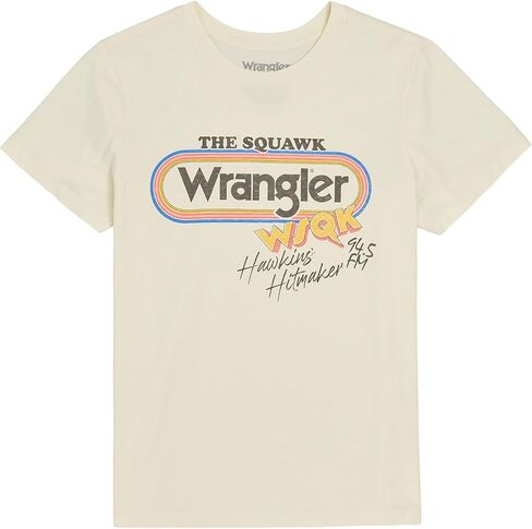 Wrangler Womens X Stranger Things مرحبًا بك في تي شيرت Upside Down Ringer in Kuwait