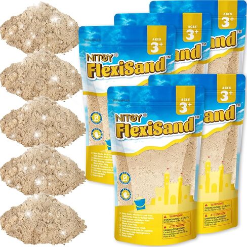 NiToy FlexiSand 11lbs Toy Sand Self-Sticking Non-Toxic Moldable, Hot Pink in Saudi Arabia