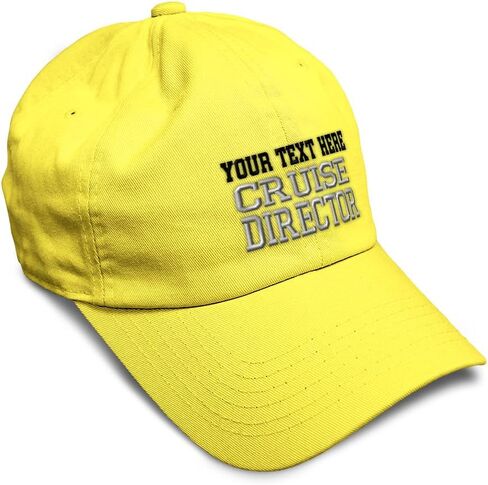 Speedy Pros Soft Baseball Hat Embroidered Dad Hat Cruise Director Embroidery Men & Ladies Baseball Cap Cotton in Saudi Arabia