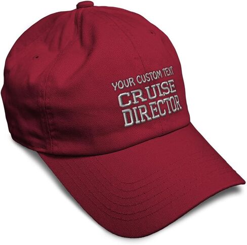 Speedy Pros Soft Baseball Hat Embroidered Dad Hat Cruise Director Embroidery Men & Ladies Baseball Cap Cotton in Saudi Arabia