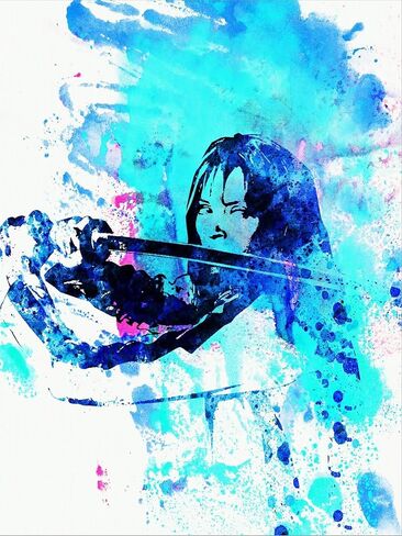 AllPosters Stretched Canvas Print Legendary Kill Bill Watercolor by Olivia Morgan, 12x16 in Saudi Arabia