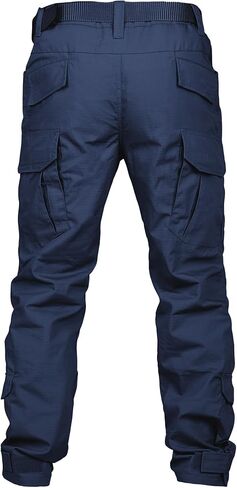 Men's Tactical Pants Camo Cargo Pants Ripstop Work Hiking Pants with 10 Pockets No Belt in Saudi Arabia
