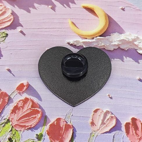 Enamel Pin, Heart-Shaped Lapel Pin,Pink Heart Badge.Suitable for Backpack, Hat, Clothes in Saudi Arabia