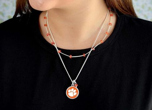 From the Heart Clemson Tigers Ivy Necklace Silver Chain Jewelry Gift CU in Saudi Arabia