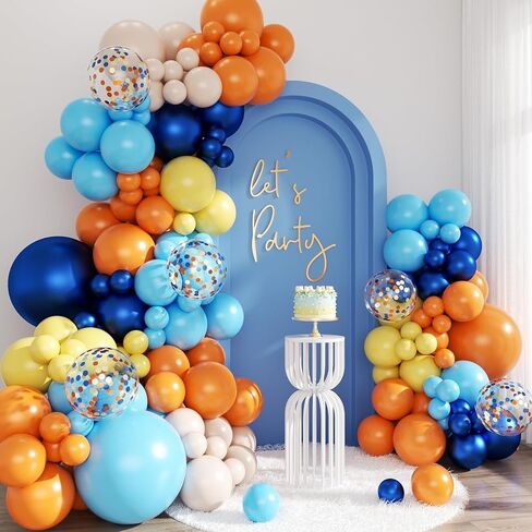 طقم شمبانيا من شمبانيا من الرمال البيضاء ، 143pcs البالونات المعدنية من الكريمة الذهبية. in Kuwait