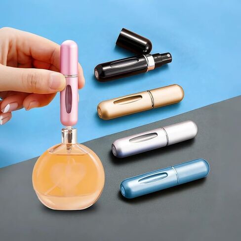 5pcs Mini Perfume Travel Refillable,Perfume Spray Bottle,Portable for Travel Holiday,Outdoor Activities and Business 5ML in Saudi Arabia