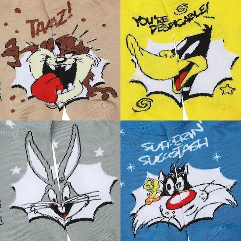 جوارب الكاحل للسيدات من Bioworld Looney Tunes Bugs Bunny and Character مكونة من 5 قطع in Saudi Arabia