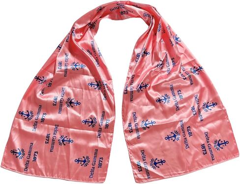 Delta Gamma Satin Sorority Scarf *Officially Licensed* in Saudi Arabia