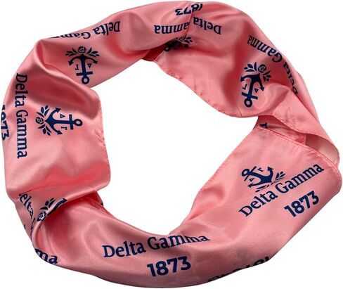 Delta Gamma Satin Sorority Scarf *Officially Licensed* in Saudi Arabia