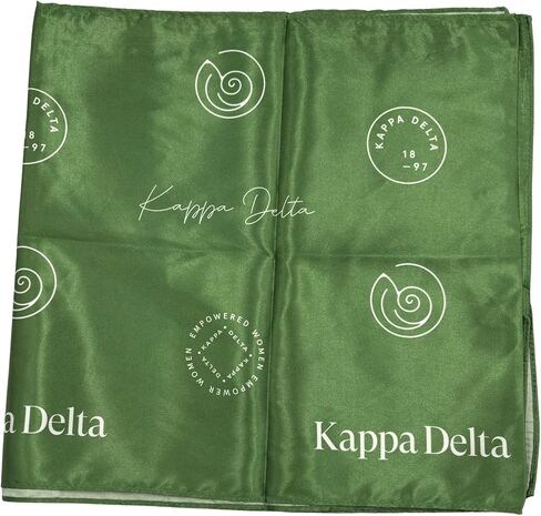 Kappa Delta Satin Sorority Scarf *Officially Licensed* in Saudi Arabia
