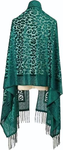 DQSSYTTX Warm Scarf with Tassels Women Velvet Shawl Long Tassel Scarf Warm Floral Shawl in Saudi Arabia