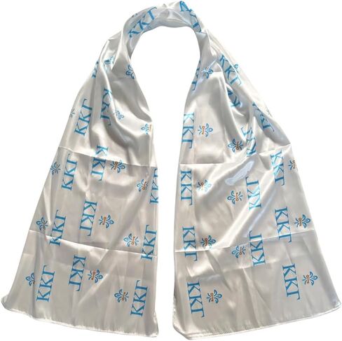 Kappa Kappa Gamma Satin Sorority Scarf *Officially Licensed* in Saudi Arabia