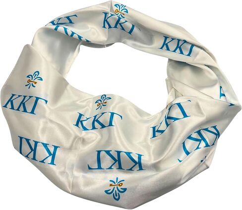 Kappa Kappa Gamma Satin Sorority Scarf *Officially Licensed* in Saudi Arabia