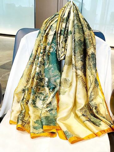 Women's Fashion Silky Head Neck Scarves 70'Scarf for Women in Saudi Arabia