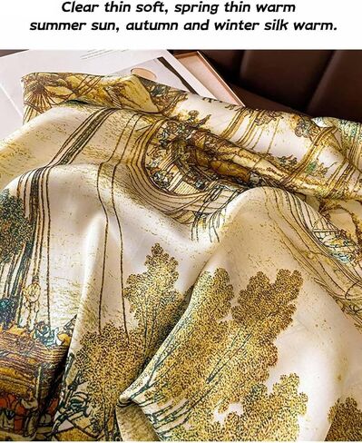 Women's Fashion Silky Head Neck Scarves 70'Scarf for Women in Saudi Arabia