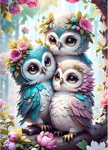 GDYEEH DIY 5D Kittens Diamond Art Kits, Moon Full Round Drill Sparkling Cat Diamond Painting Picture, Lovers Diamond Painting Art Kits Craft for Adults Beginners, Home Wall Decor 12x16inch in Kuwait