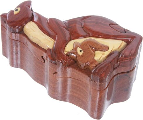 Handcrafted Wooden Kangaroo Shape Secret Jewelry Puzzle Box - Kangaroo in Saudi Arabia