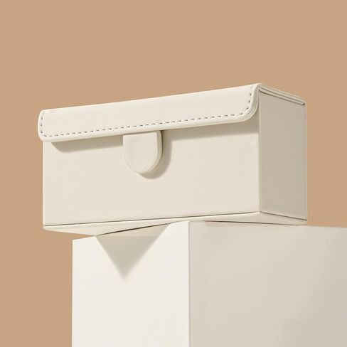 Oirlv Ring Box for Wedding Engagement Ring Box for Couples Wedding Ceremony Rings Holder(Beige) in Saudi Arabia