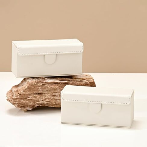Oirlv Ring Box for Wedding Engagement Ring Box for Couples Wedding Ceremony Rings Holder(Beige) in Saudi Arabia
